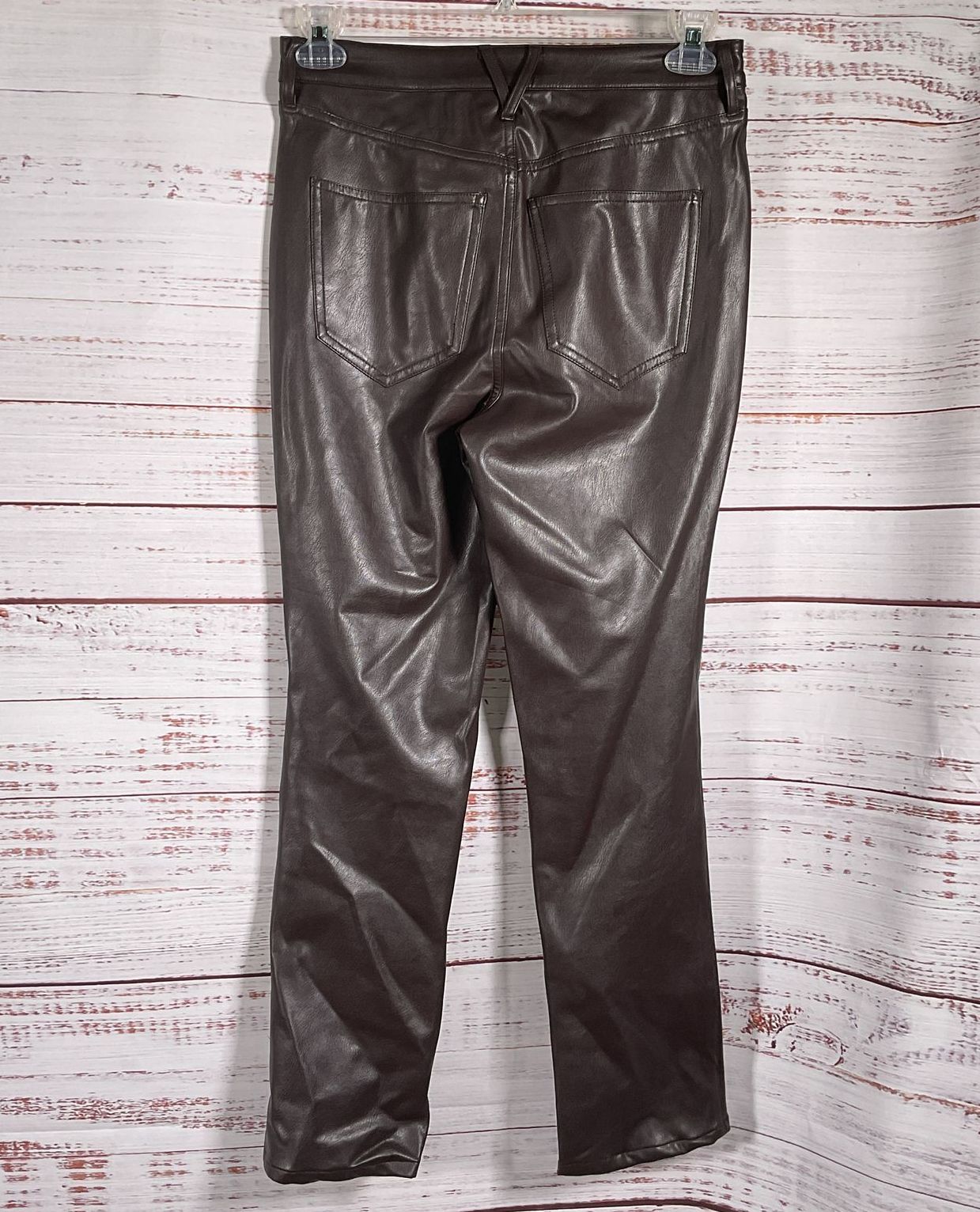 Veronica Beard Beverly High-Rise Skinny Flared Pants Brown 28