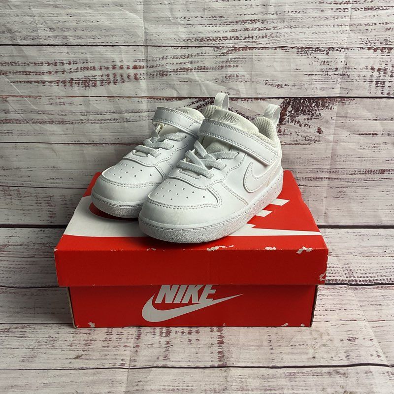 Nike Court Borough Low Recraft White Toddler Sneaker Size 8C