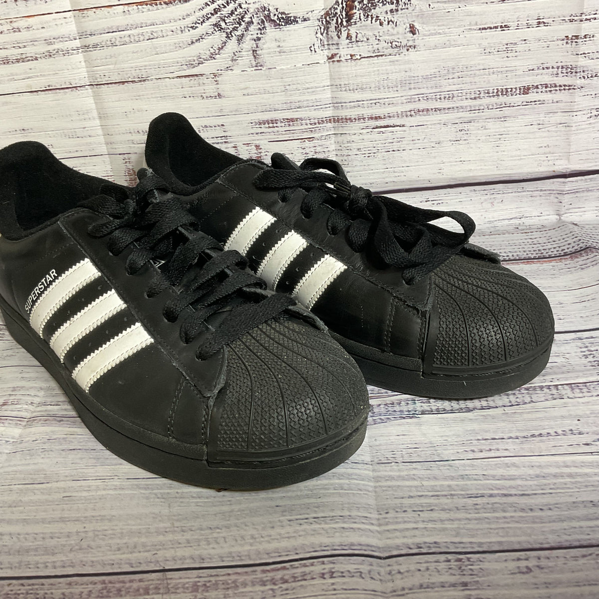 ADIDAS Superstar Men's Black Sneakers Shoes- SZ 10