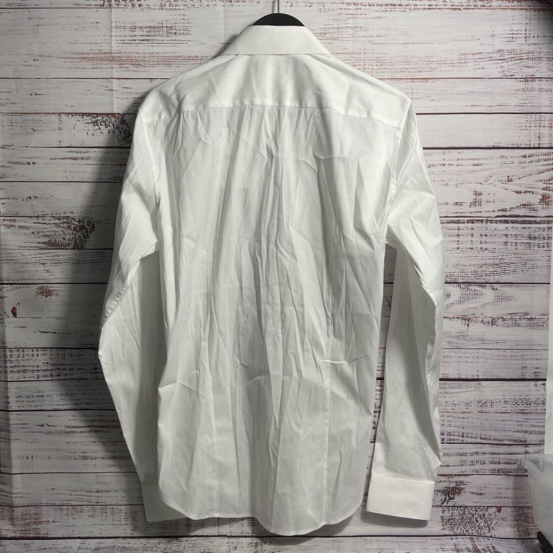 NWT Theory Sylvain White Full Button Cotton Blend Dress Shirt - Size XS