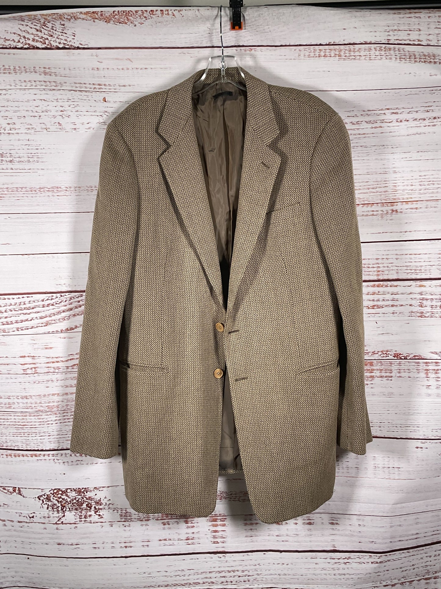 Giorgio Armani Beige Borgo 21 Blazer - Size 56 Long