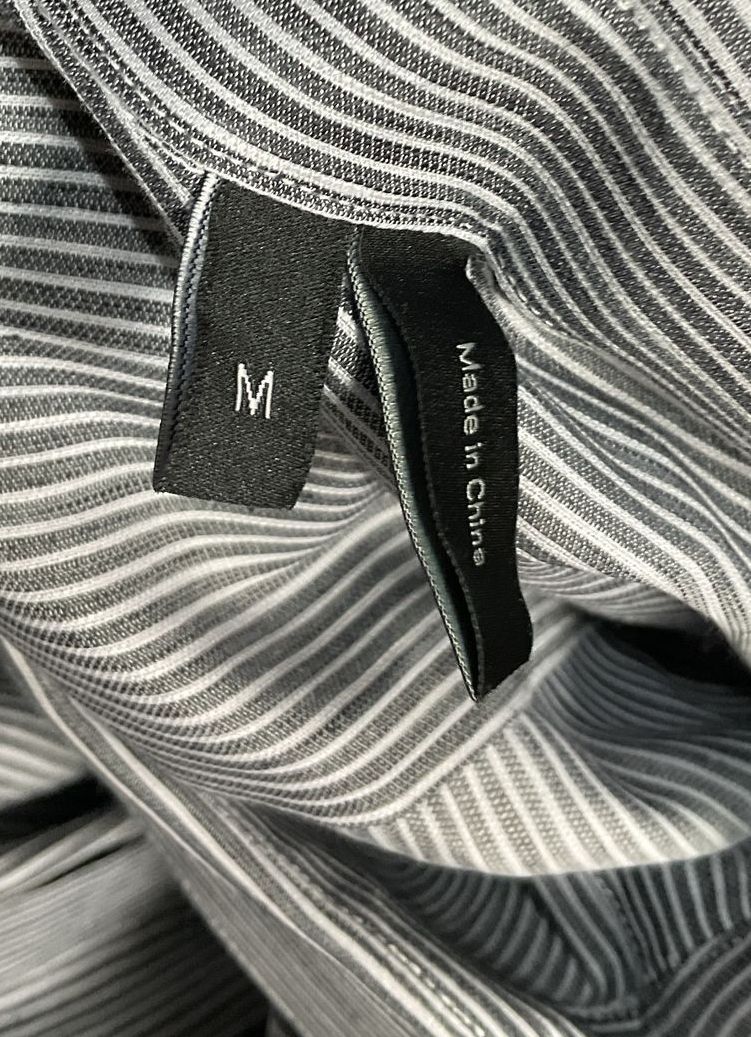 Theory Striped Button Down Shirt Multicolor M