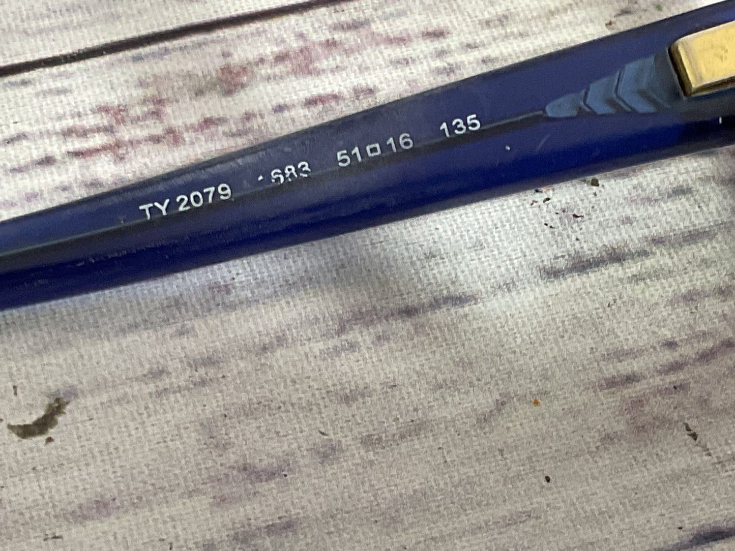 TORY BURCH TF2079 Unisex Brown Tortoise Blue Eyeglasses 51[ ]16 135 FRAMES ONLY