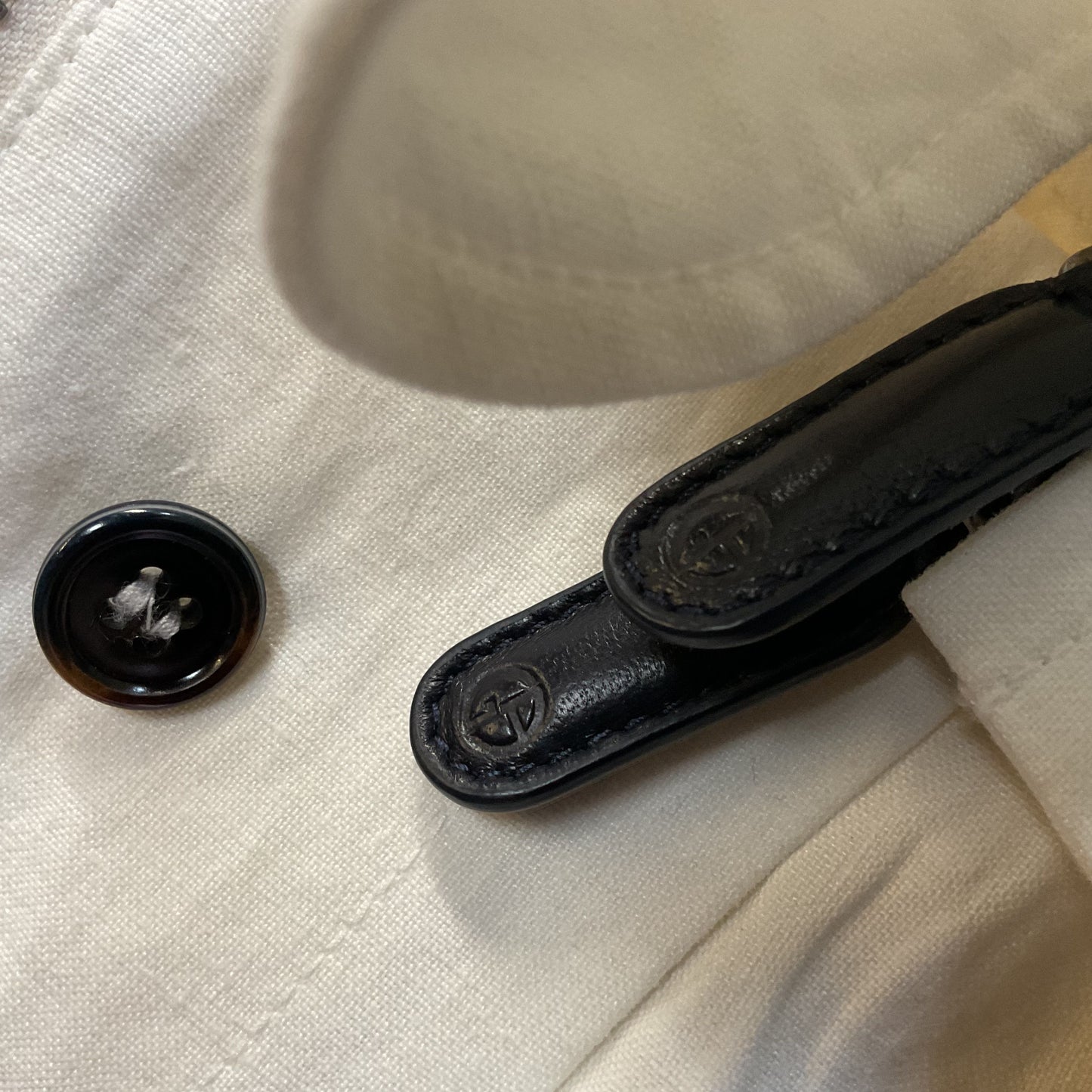 GIORGIO ARMANI Men's White Linen Hooded Casual Adjusted Waist Jacket- SZ 48R