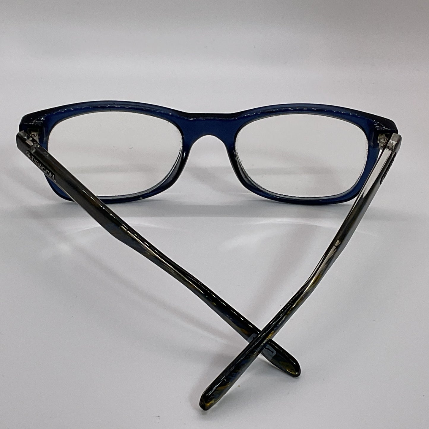 DRAGON DR2009 Cold Insert Clear Blue Eyeglasses- 54[ ]19 140 (FRAMES ONLY)