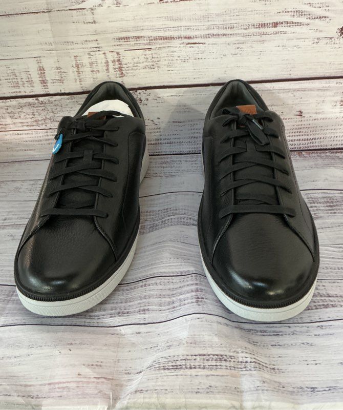 NIB Men's Johnston & Murphy Foust Lace to Toe Black Sneakers Size 13 Retail $175