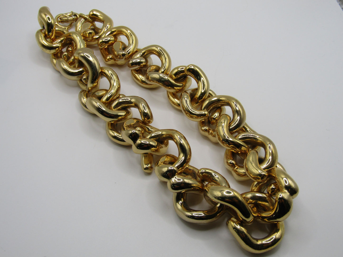 J. Crew Chunky Gold Plated Chain Link Necklace