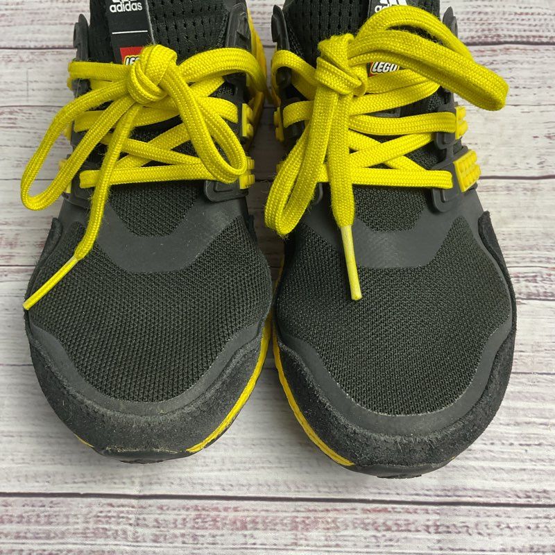 Adidas X Lego Ultra Boost Black & Yellow Athletic Sneaker Size 4 M/5.5 W US