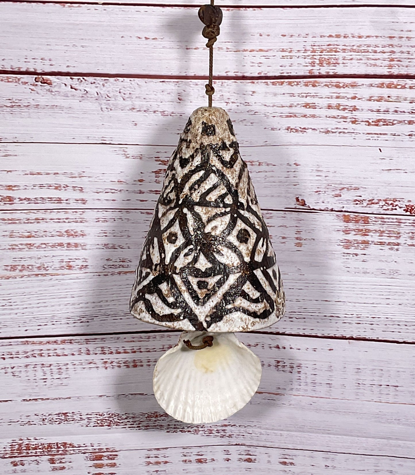 Modern Handmade Outdoor Garden Boho Windchime Cream Multicolor