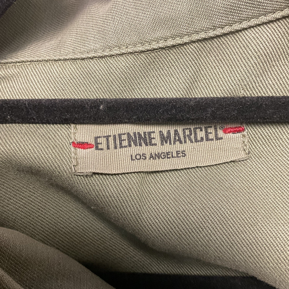 Etienne Marcel OG Olive Green Army Style Shirt Jacket - Size L