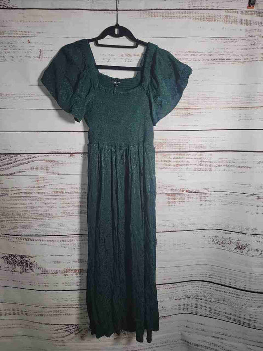 NWT Women's Madewell Teal Green Dress Size S