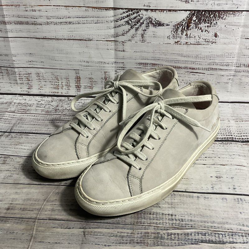 Woman by Common Projects Grey Suede Low Top Sneaker Women's 6 US/36 EU