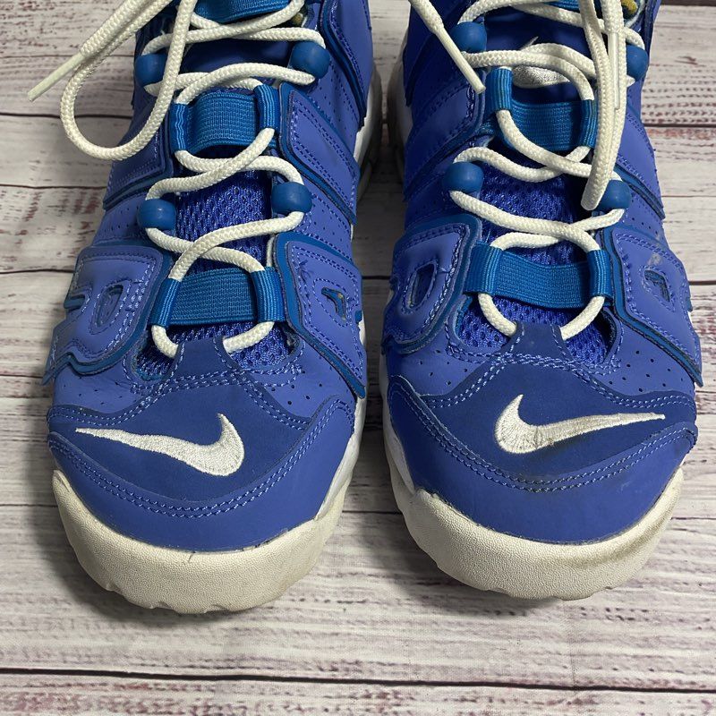 Nike Air More Uptempo Medium Blue Hi Top Basketball Sneaker Kid's Size 6.5Y