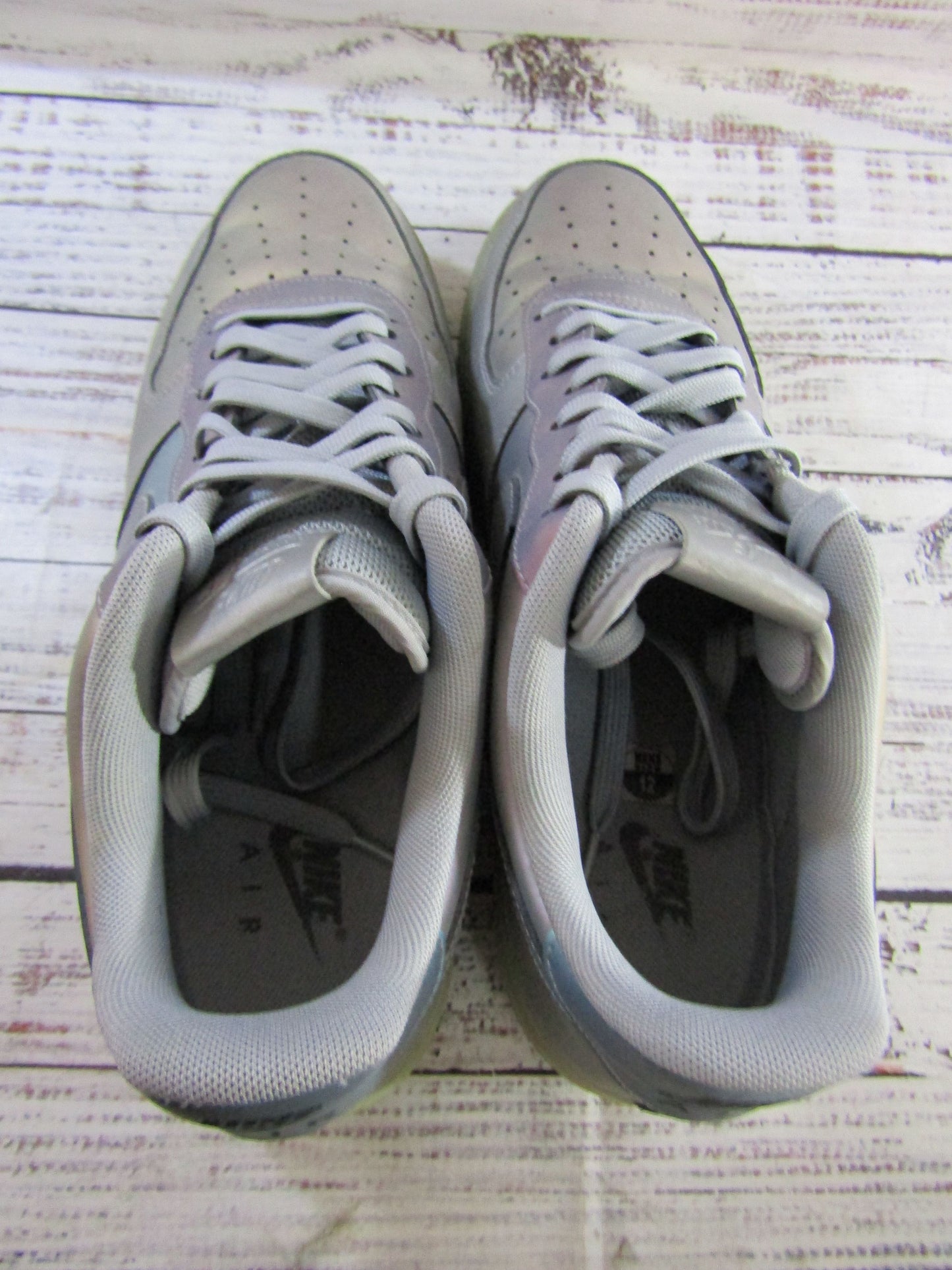 Nike Air Force 1 '07 LV8 Men's Iridescent Low Top Sneakers Size 12 718152-019
