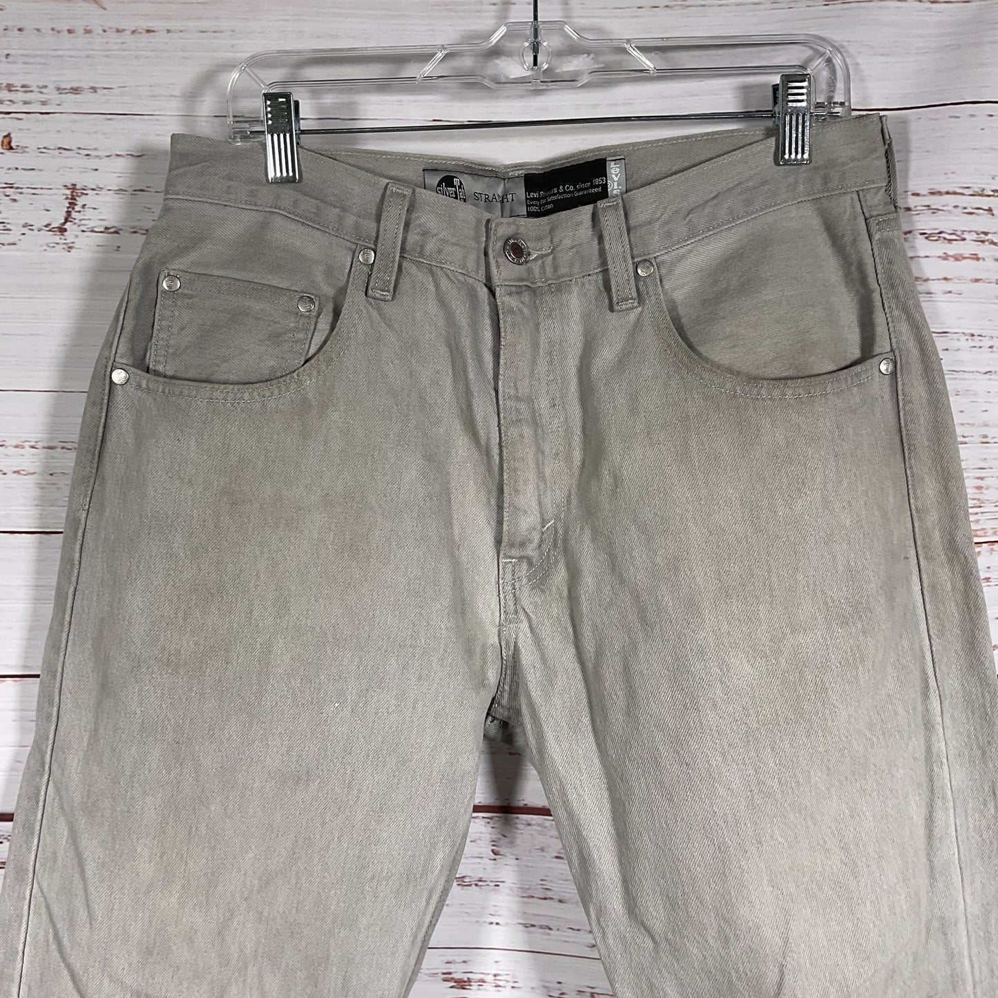 Levis Silver Tab Grey Straight Jeans Pants - Size 32x32