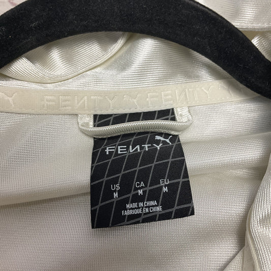 FENTY X Puma T7 White Blue Piping Track Jacket - Size M