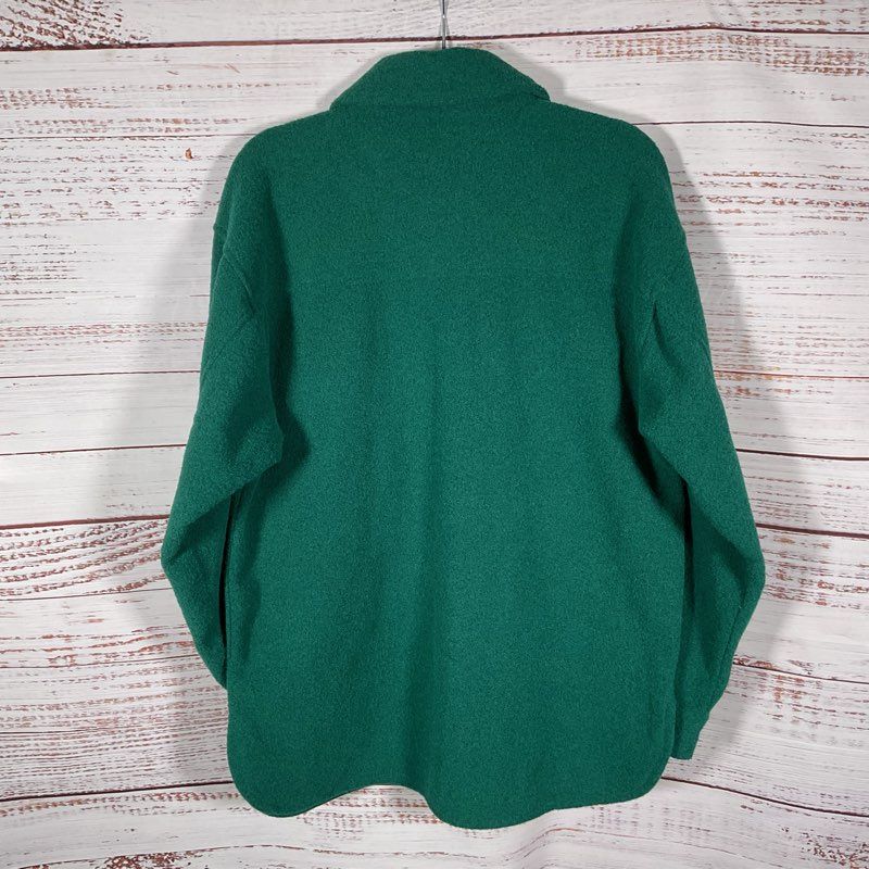 Wild Fable Green Shacket Full Button Oversized Fleece Jacket - Size M