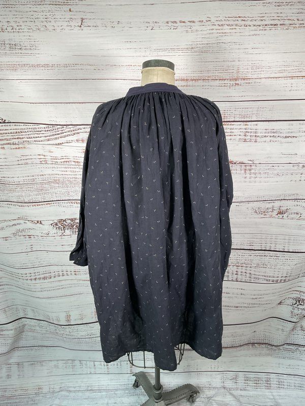 Arts & Science Women's Floral Print Navy Blue Oversized Blouse Size 1 Japan