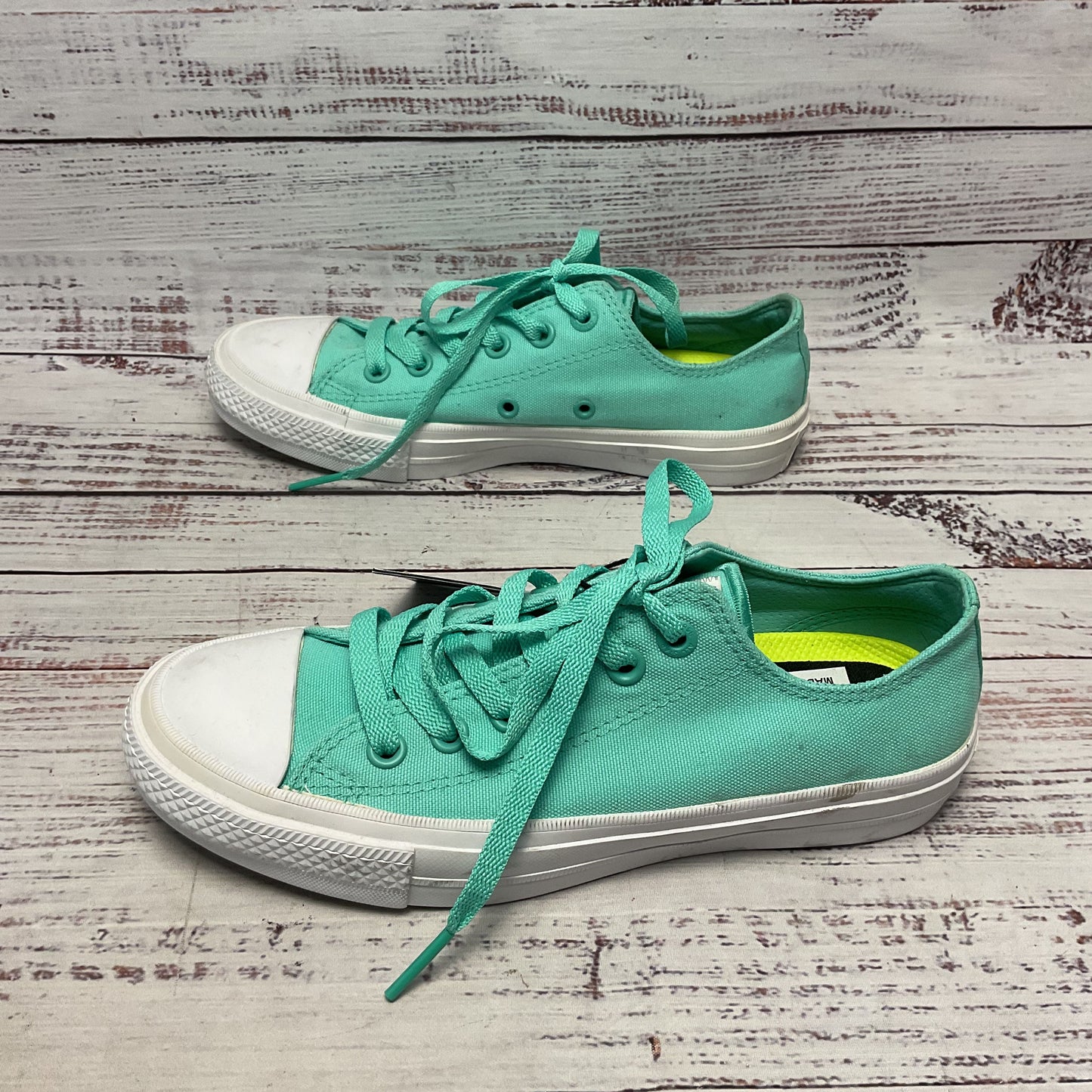 Converse Chuck Taylor All Star II Teal Sneaker Casual Shoe Women Size 7