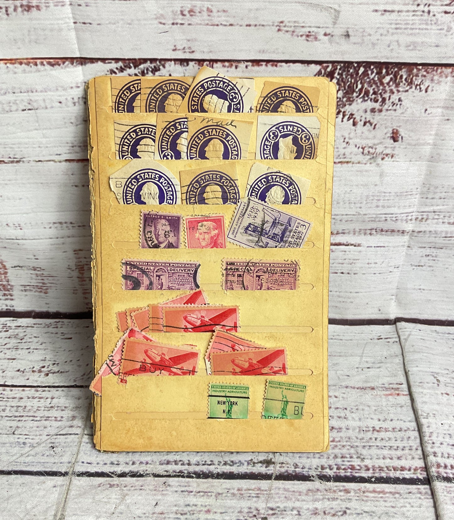 Collection of United States & International Lot of 3 Stamp Albums
