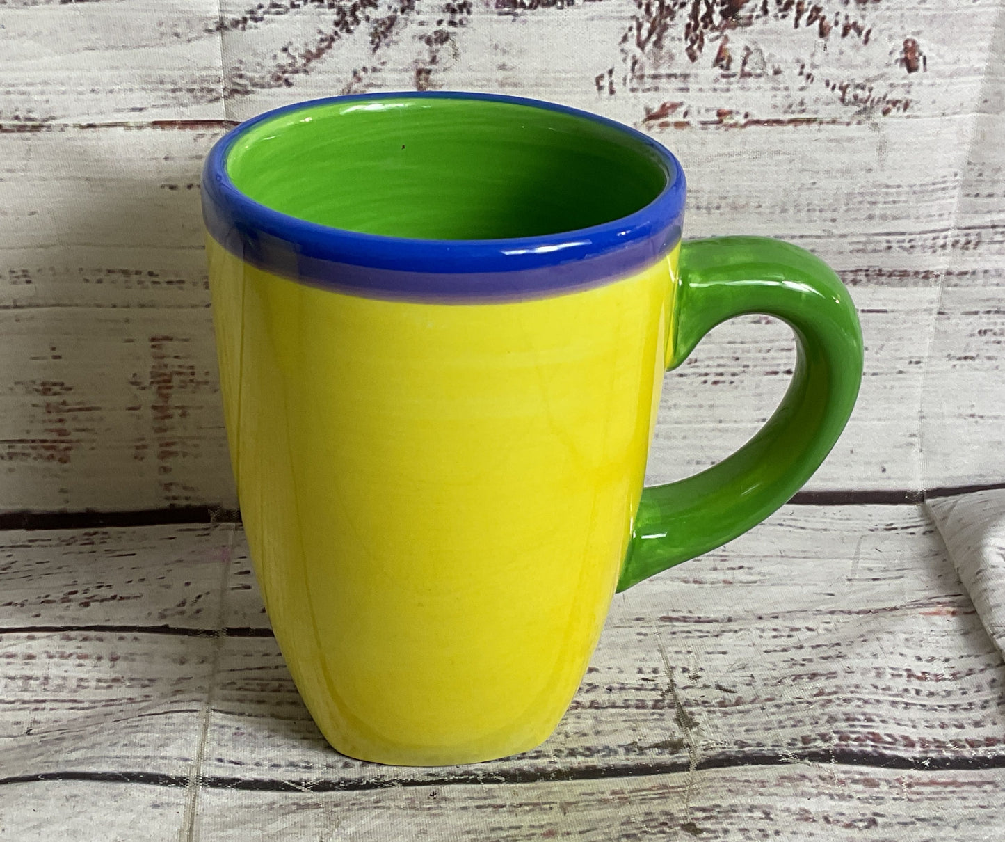 Dansk Caribe Jamaica Jade Set of 4 Mugs Yellow