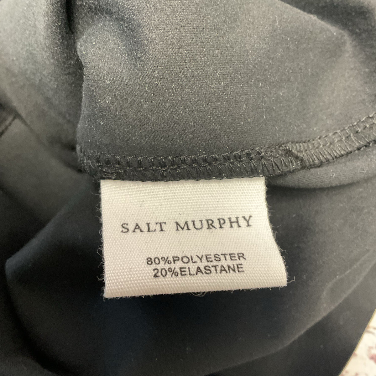 Salt Murphy Andre Black Long Sleeve Shoulder Padded Top Top - Size S Men New