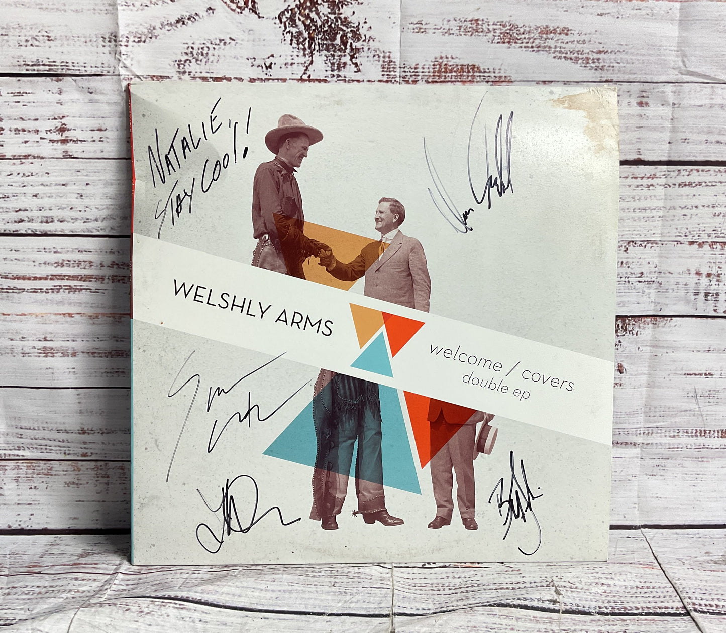 Welshly Arms Welcome/Covers Double EP Autographed Vinyl