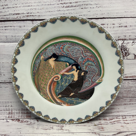 Bauscher Weiden Monte Carlo Salle Empire Hotel De Paris Decorative Plate 11"