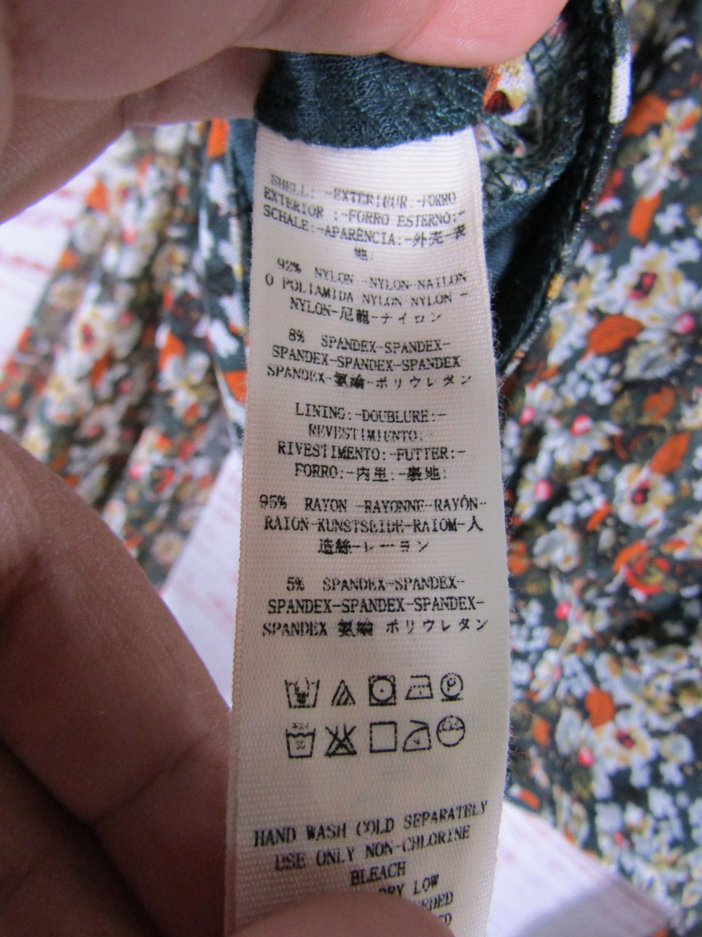 Free People All Dolled Up Women's Jade Combo Multi-Color Blouse Size Size L