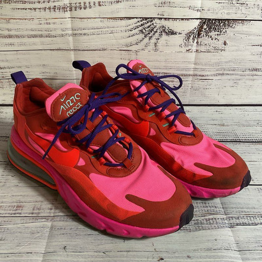 NIKE Air Max 270 React AT6174-600 Mystic Red Pink Blast Women's Shoes- SZ 9.5