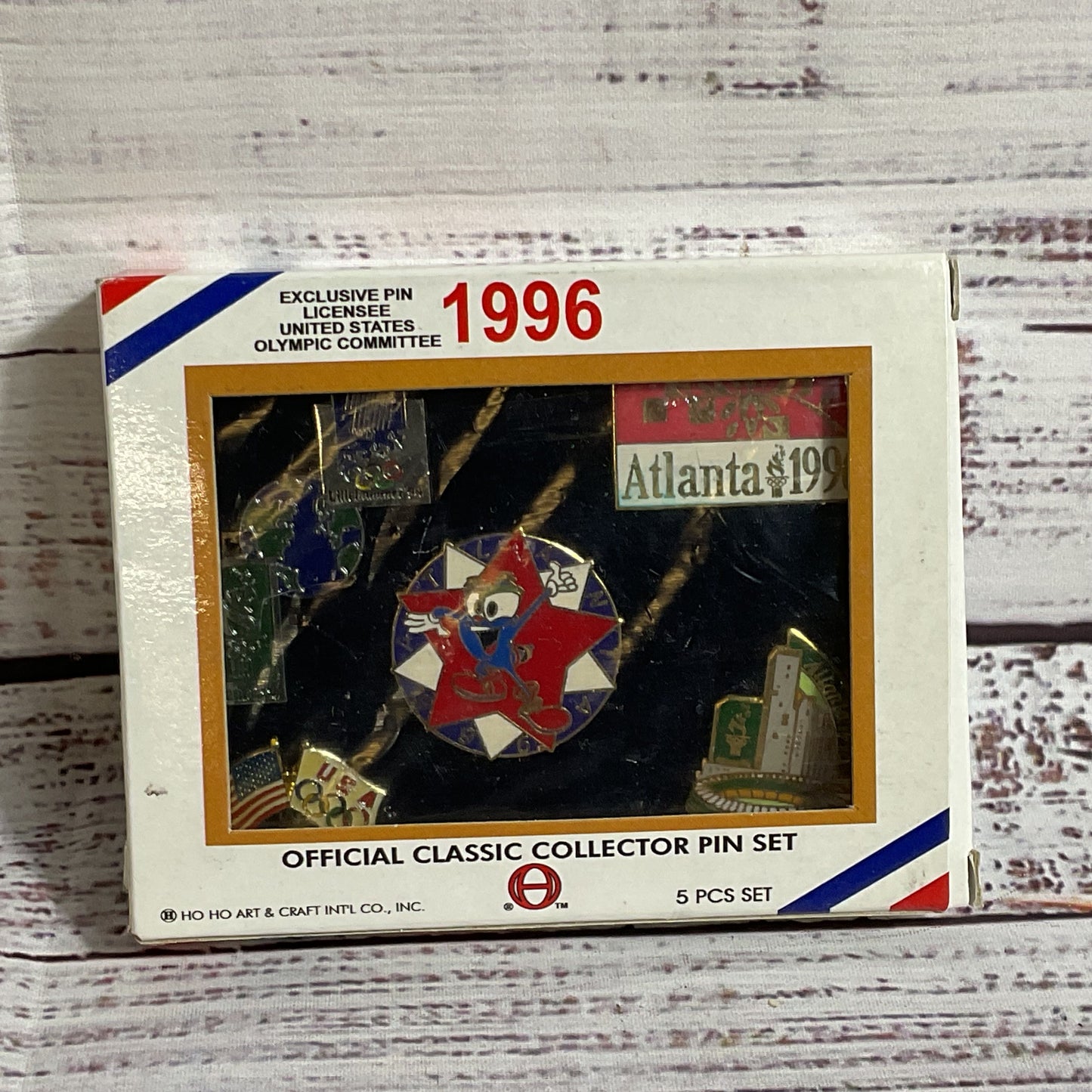 Ho Ho Art & Craft 1996 Atlanta Olympics Collector Pins- Set of 5