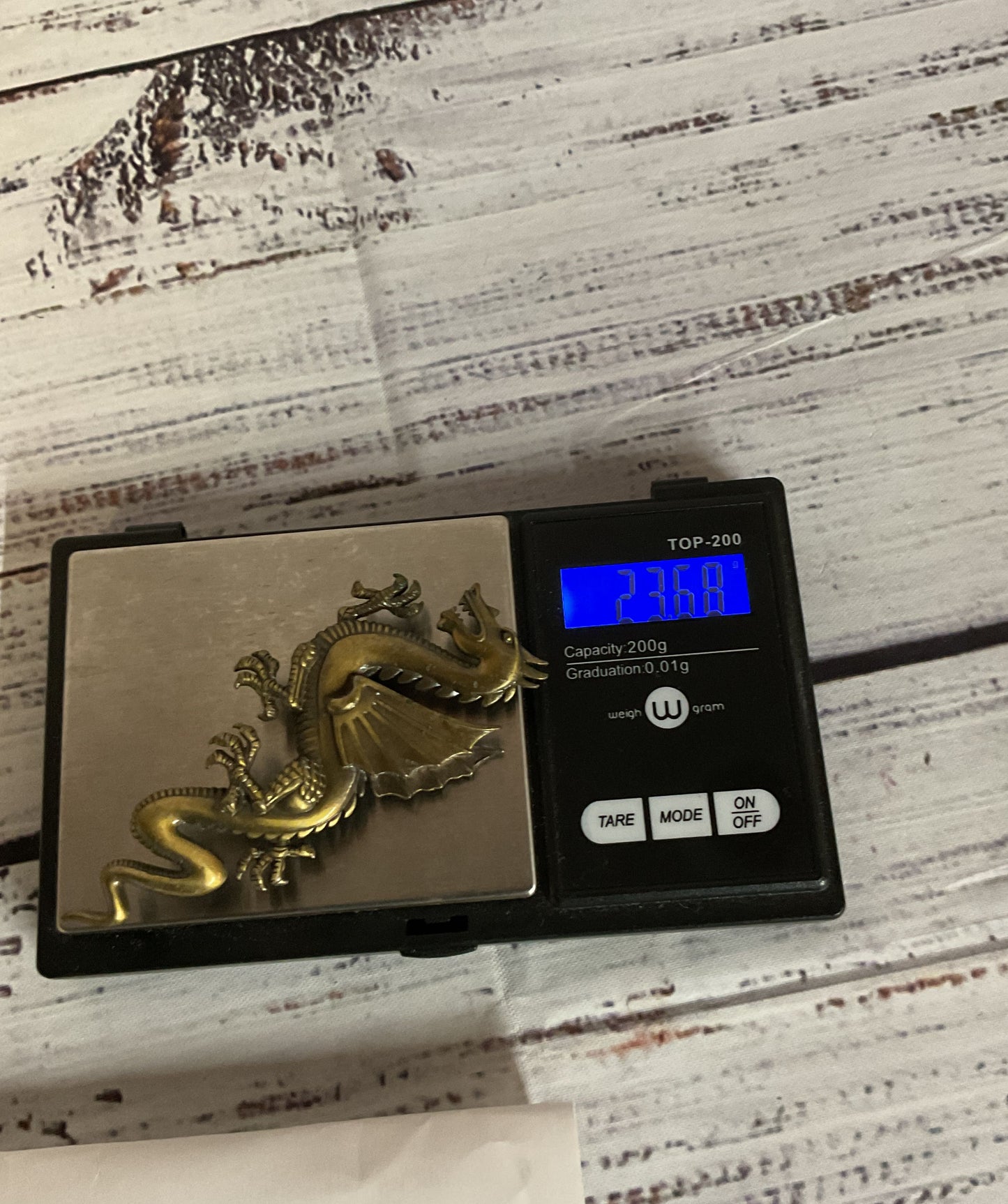 JJ 1986 Metal Vintage Dragon Brooch
