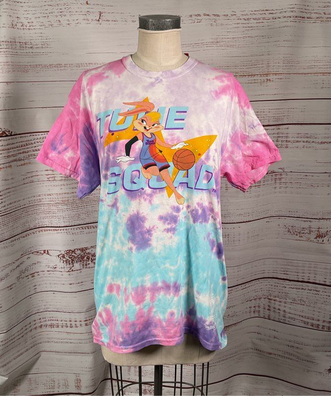 Mitchell & Ness Men's Space Jam 2 Lola Bunny Tie Dye T-Shirt Multicolor L