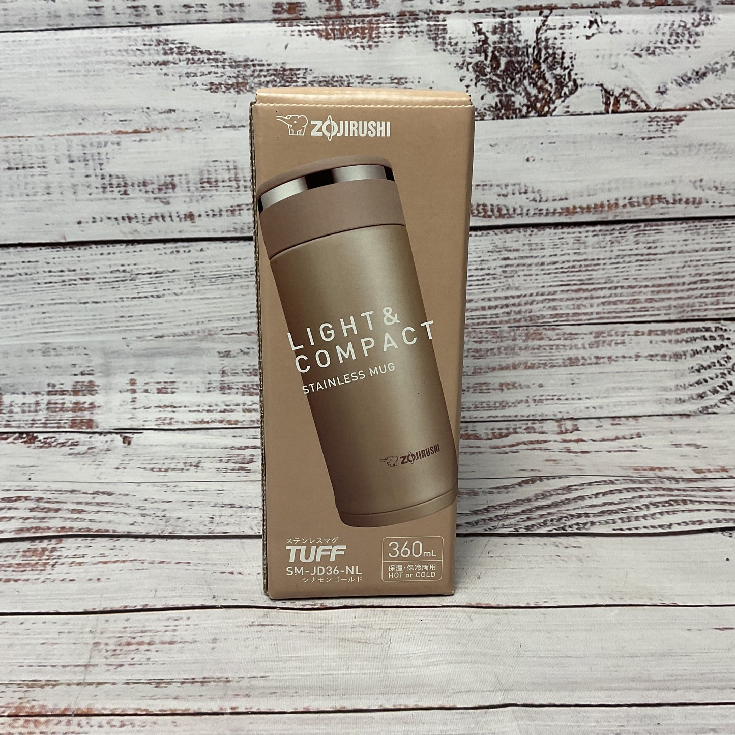 Zojirushi Tuff Stainless Mug Sm Jd36 Nl Vacuum Insulated Bottle 360ml New 2/2