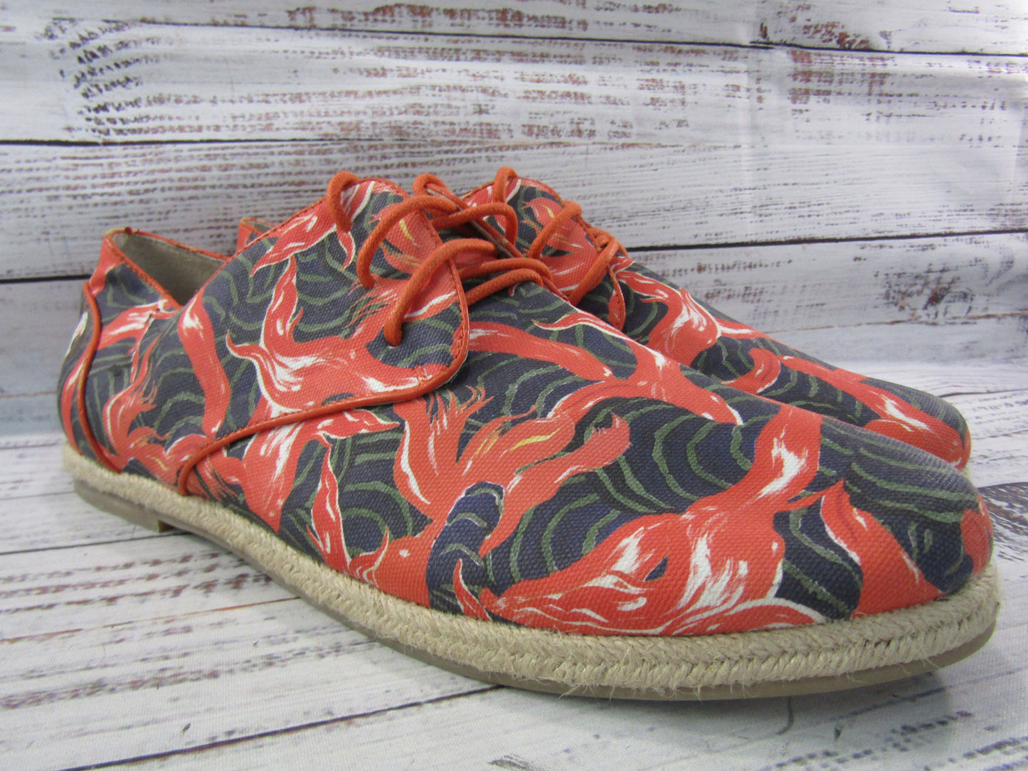 Icon Kylie Women's Multi-Color Floral Canvas Espadrille Sneakers Size 11