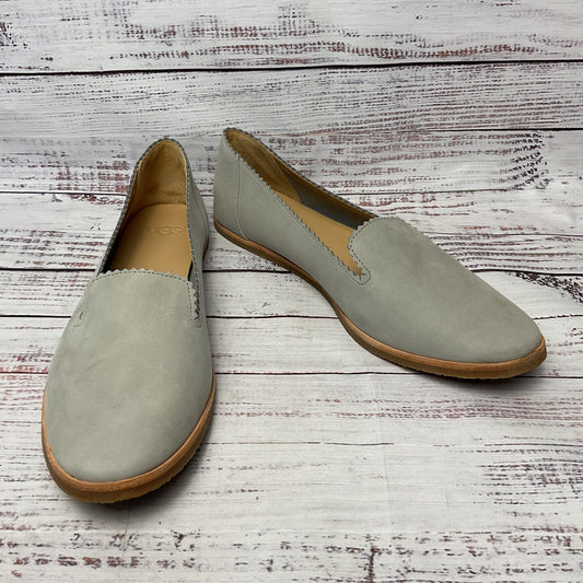 Ugg Vista Grey Moccasin Nubuck Ballet Driving Flat Women Size 10