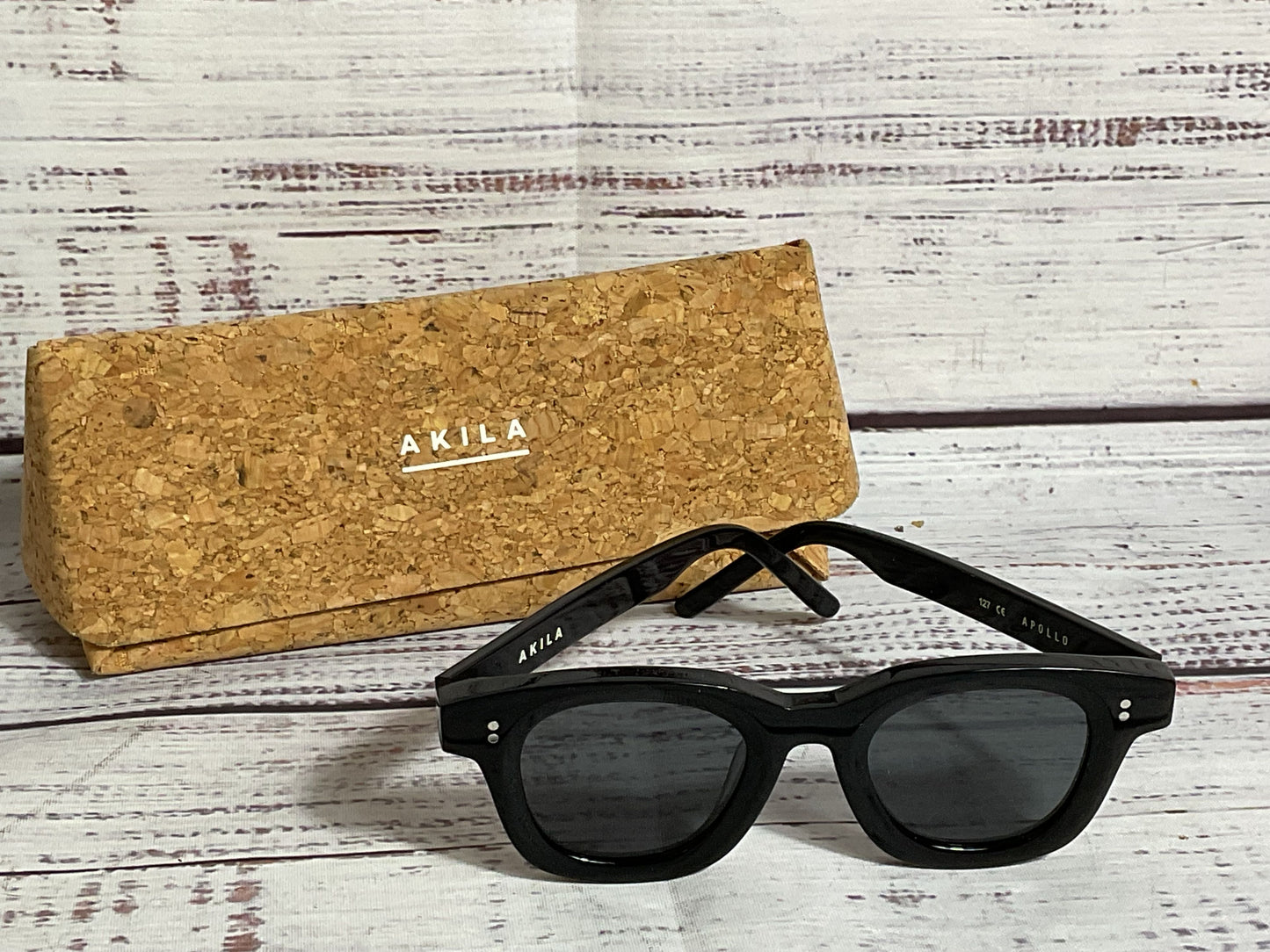 AKILA Black Apollo Kids Sunglasses with Case