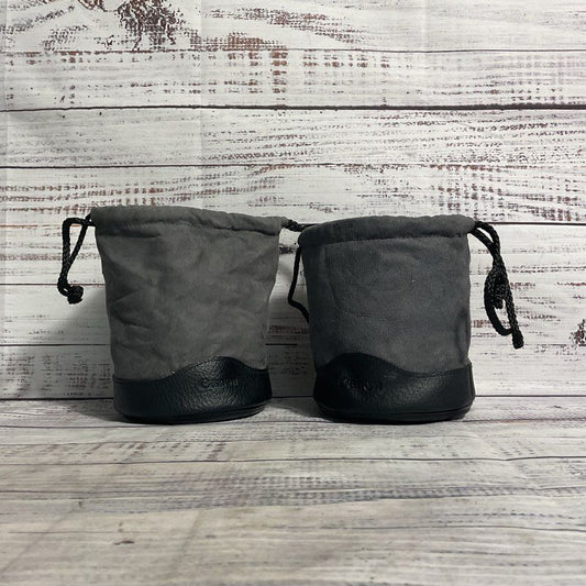 Lot of 2 Canon Gray 1216 Drawstring Lens Pouches