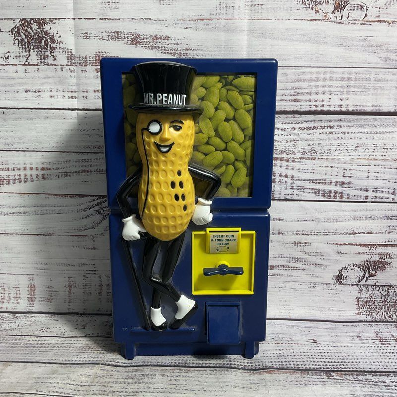 Nabisco Vintage 12" Mr. Peanut Functional Vending Machine Piggy Bank