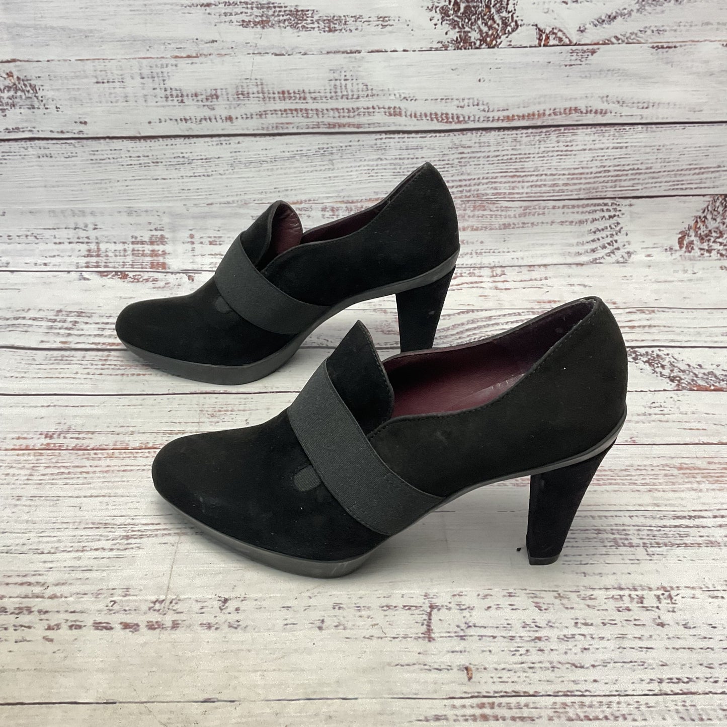 Stuart Weitzman Black Black Bootie Heel Women Size 4