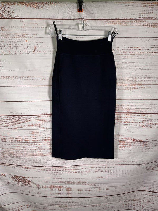 Scanlan Theodore Navy Blue Knit Skirt Size Small Women's