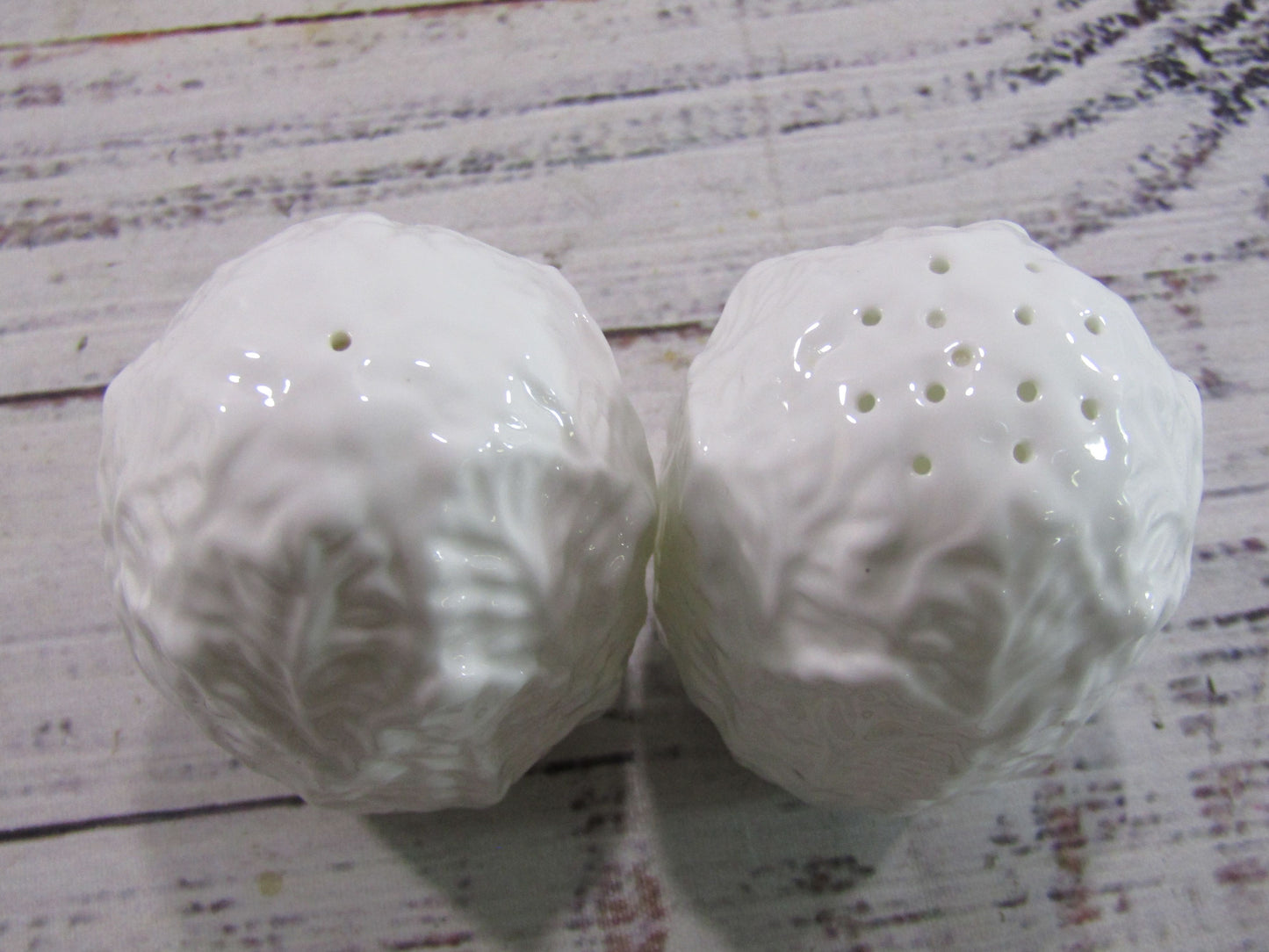 Coalport Countryware Cabbage Cup & Saucer, Dessert Plate, Salt & Pepper Shaker
