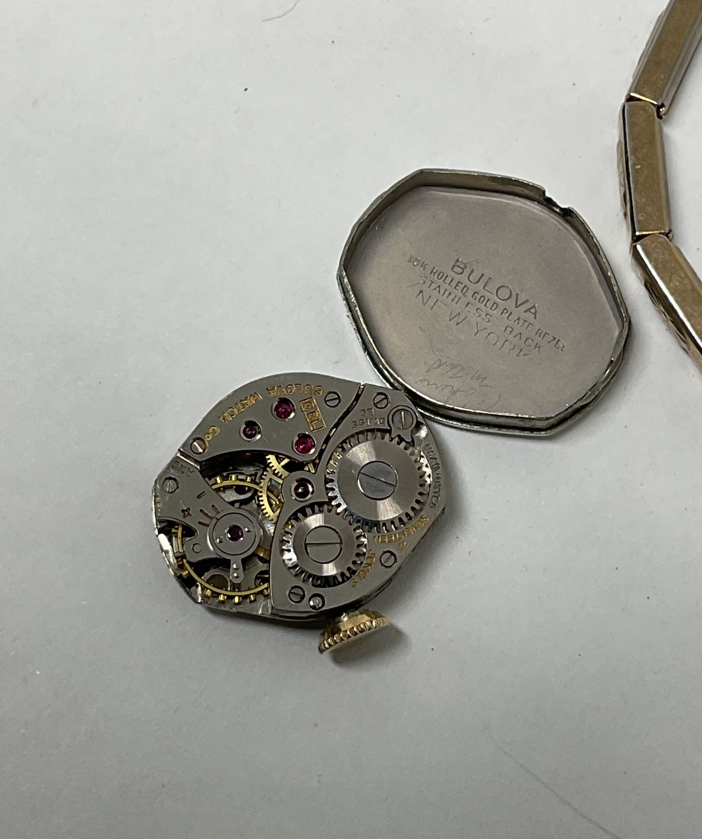 BULOVA Gold Plated Vintage Swiss Women Watch AS IS