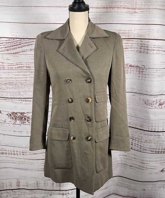 Salvatore Ferragamo Vintage Double Breasted Blazer Taupe 38