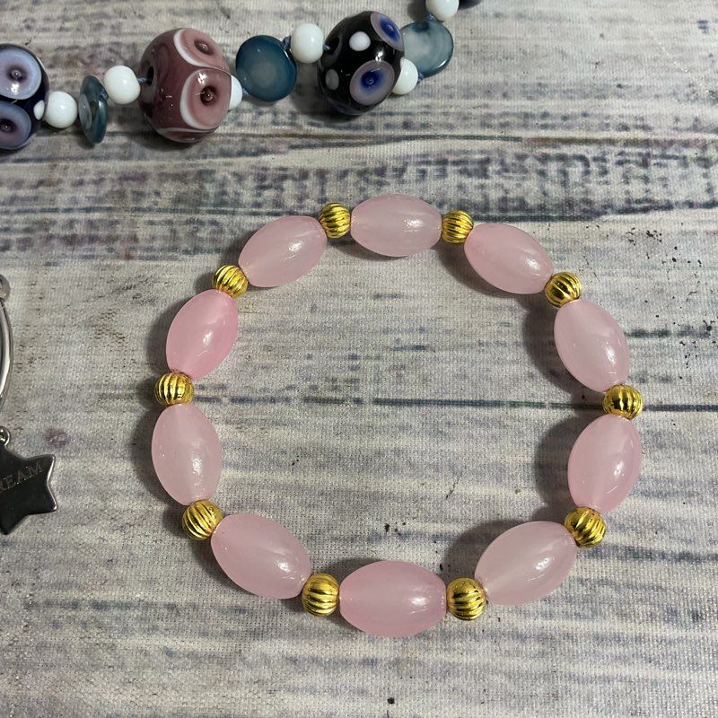 Multicolor Glass Beaded Jewelry 3 Pc. Lot (1 Necklace, 2 Bracelets)