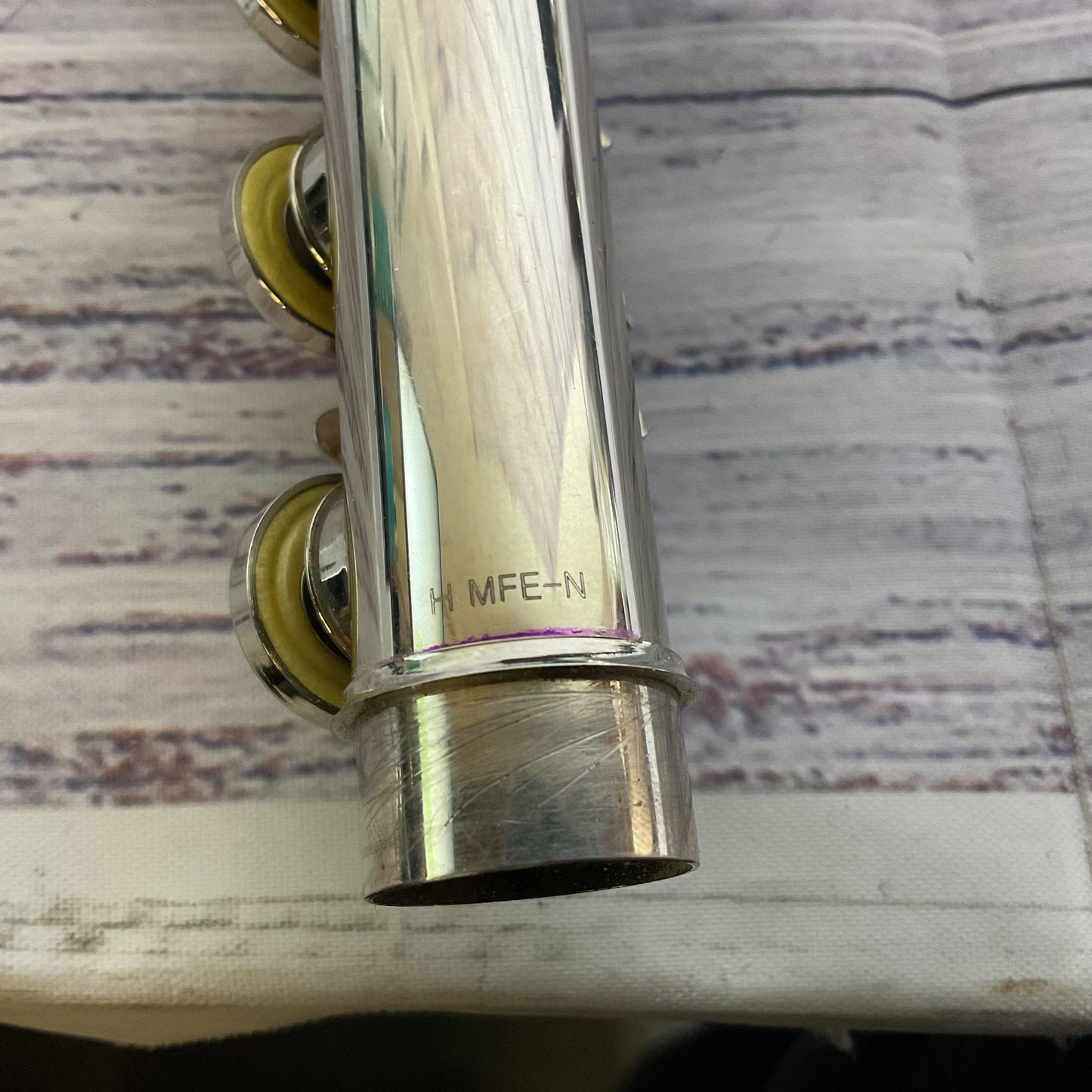 MENDINI by Cecillio Nickle Silver Student Flute with Soft Case