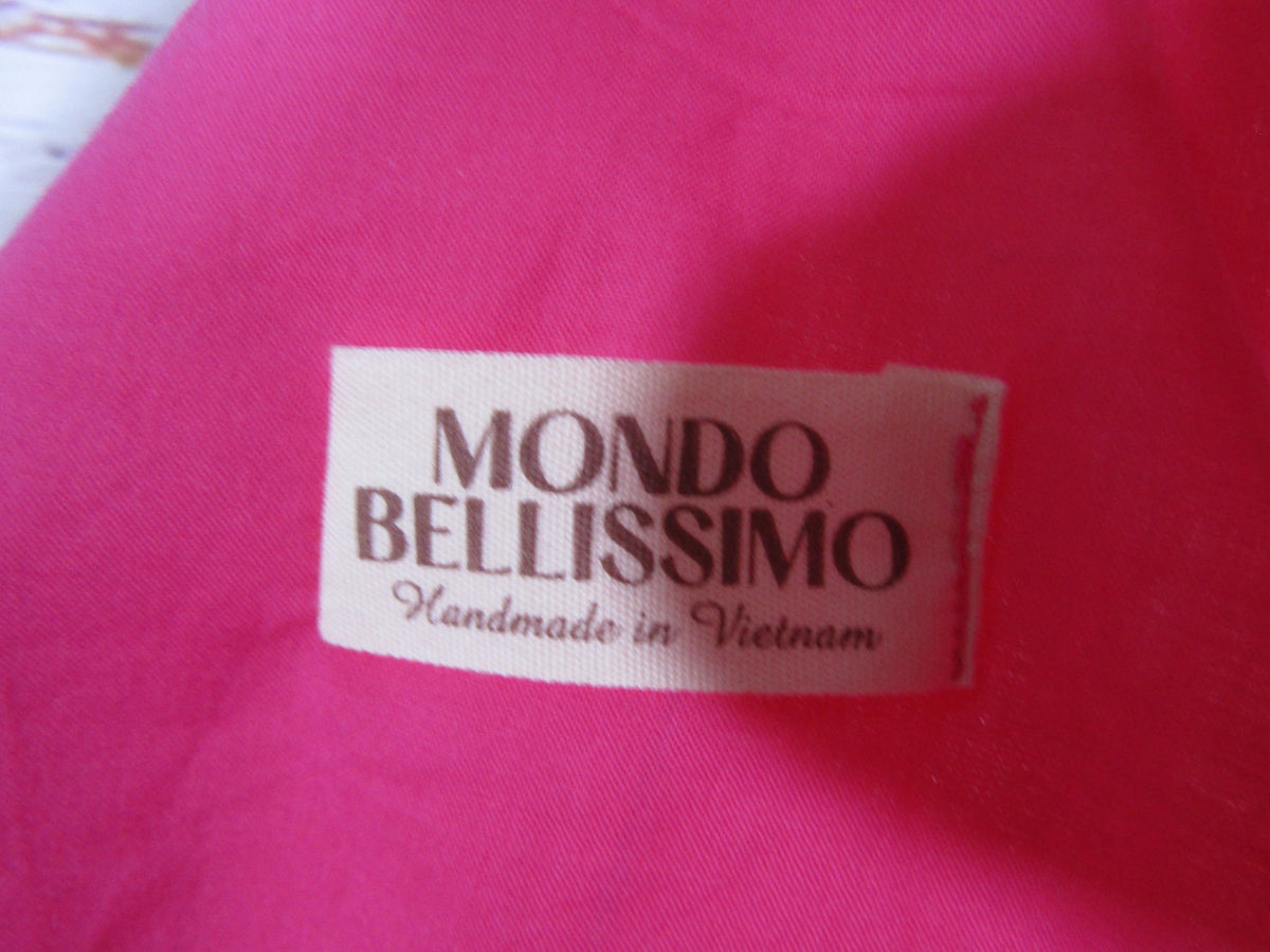 Mondo Bellissimo Women's Vibrant Pink Linen Shift Dress Size M