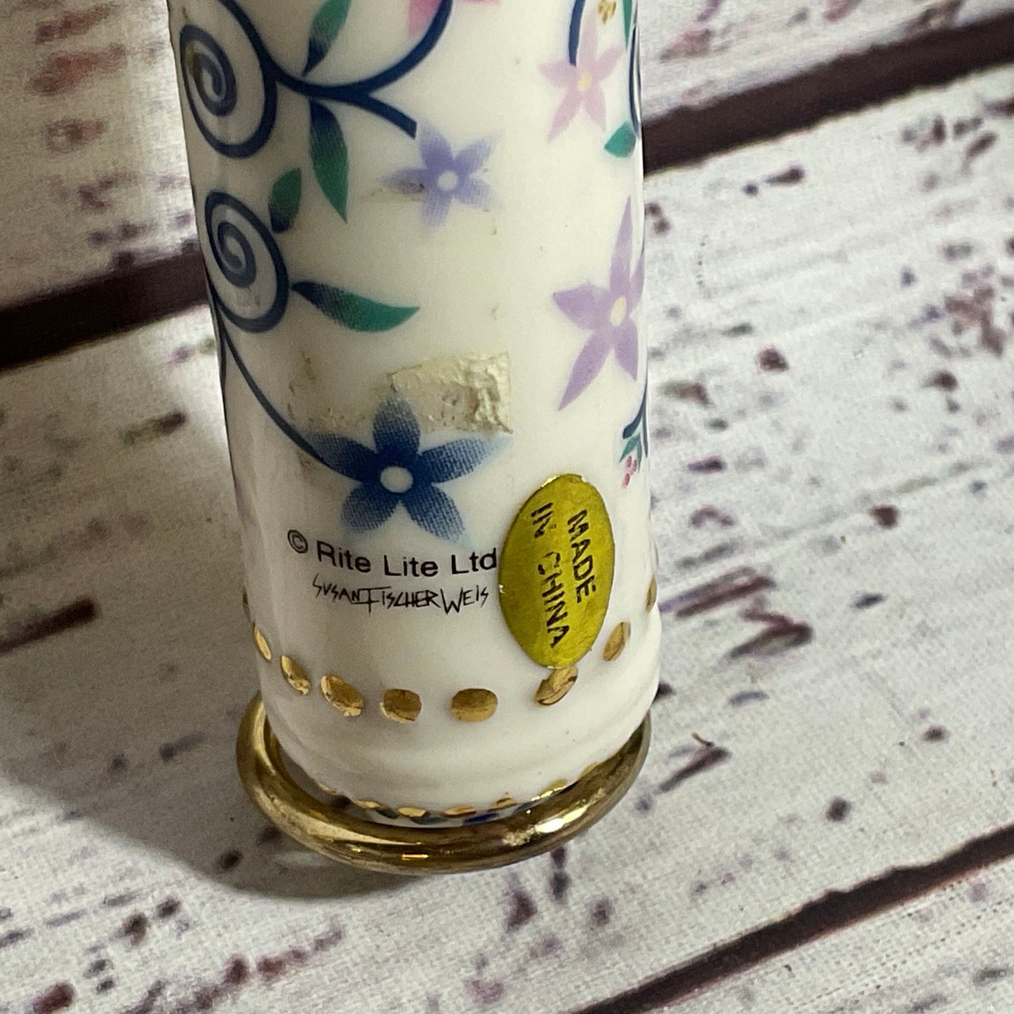 SUSAN FISCHER WEISS Ceramic Mezuza- 5.5"