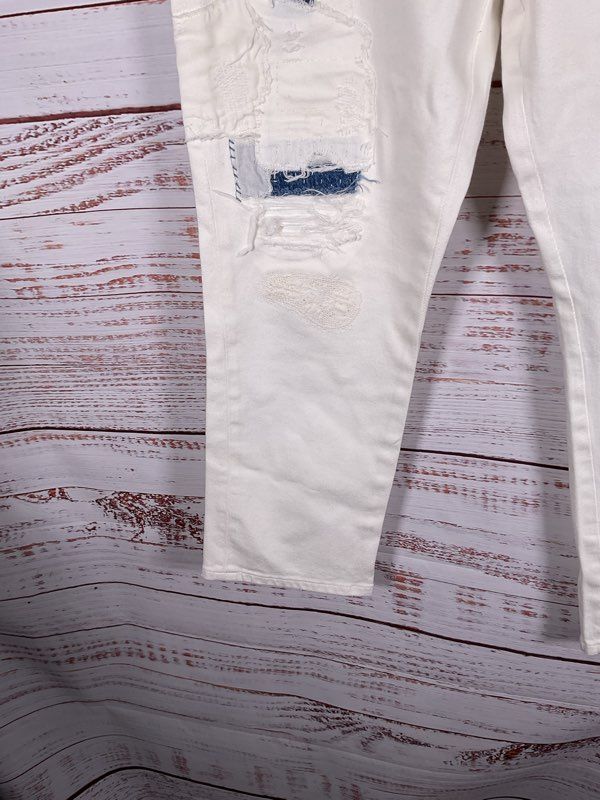 Ralph Lauren Distressed Mid-Rise Straight Ankle Jean Size 12 Women's
