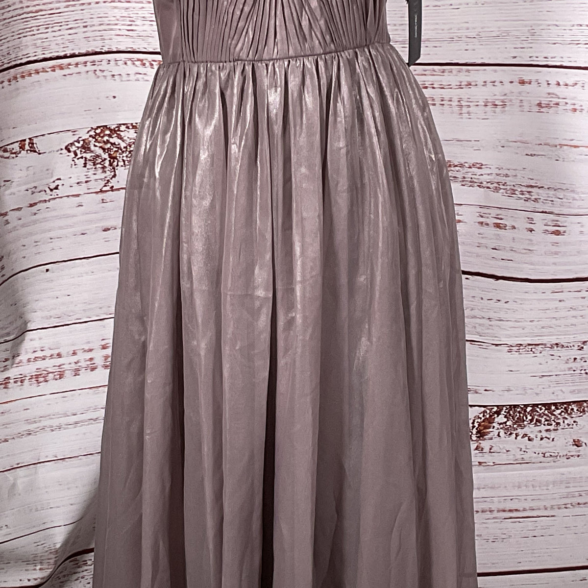 NWT VERA WANG Women's Pleated Lavender Quartz Chiffon Cocktail Dress- SZ 2